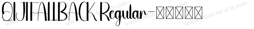 QIJIFALLBACK Regular字体转换